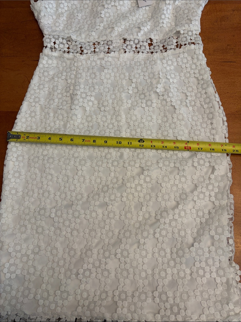 Petal & Pup Lauren White Crochet Lace Midi Dress - Picture 10 of 11